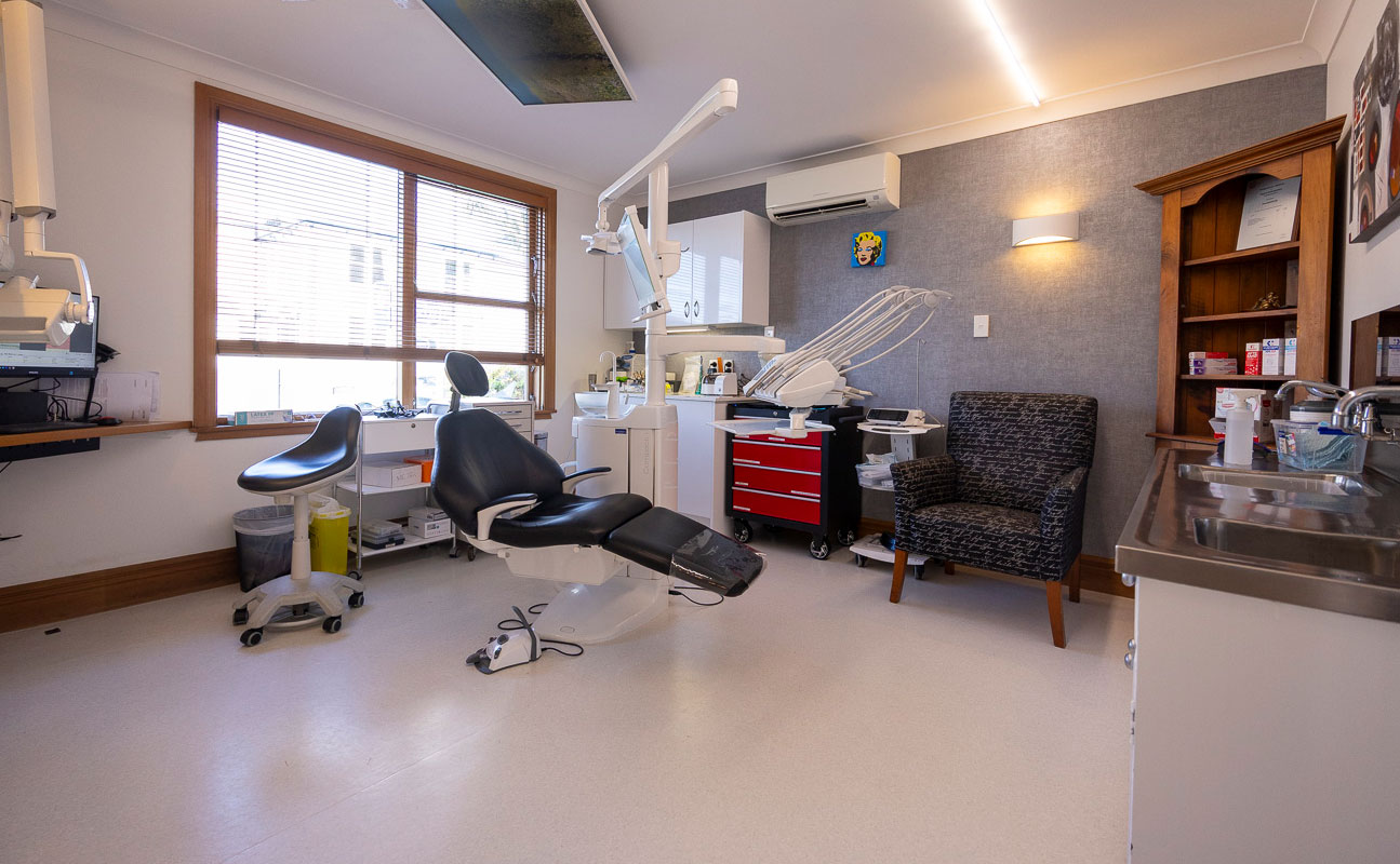 A treatment room at Thorndon Dental, Wellington